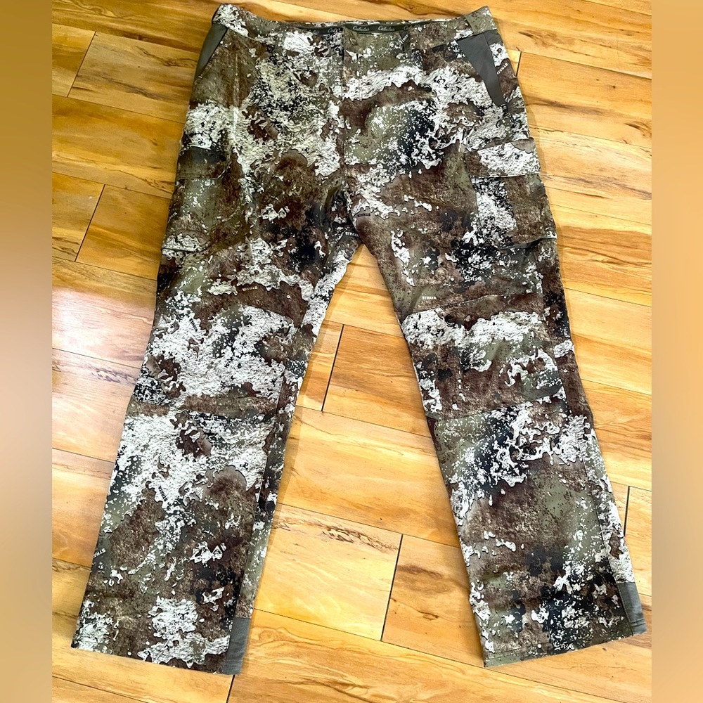 Cabela’s performance lightweight camo pants.